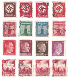 Почтовые марки 3 Рейха (16 шт.)