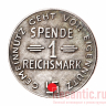 Монета "1 Reichsmark, Adolf Hitler"