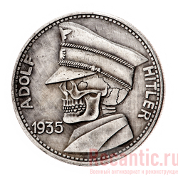 Монета "5 Reichsmark" 1935 год (серебрение) #2