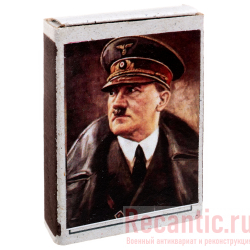 Коробок спичечный с изображением Гитлера