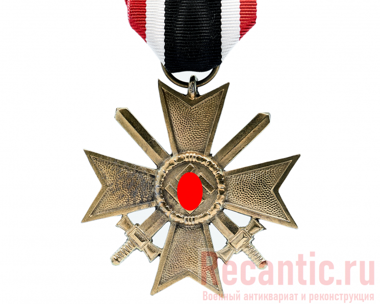 Крест "За военные заслуги" (с мечами, на ленте, 2 класс, 1939 год)
