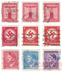 Почтовые марки 3 Рейха (9 шт) #5