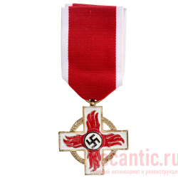 Крест "Пожарный 3 Рейха" (в золоте, на ленте)