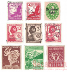 Почтовые марки 3 Рейха (9 шт.) #2