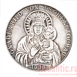 Медаль "Gnadenbild von Tschenstochau" (серебрение)