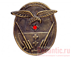 Знак "Зенитных артиллеристов Данцига" 1939 год #2