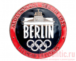 Знак "В честь Олимпиады в Берлине" 1936 год #3