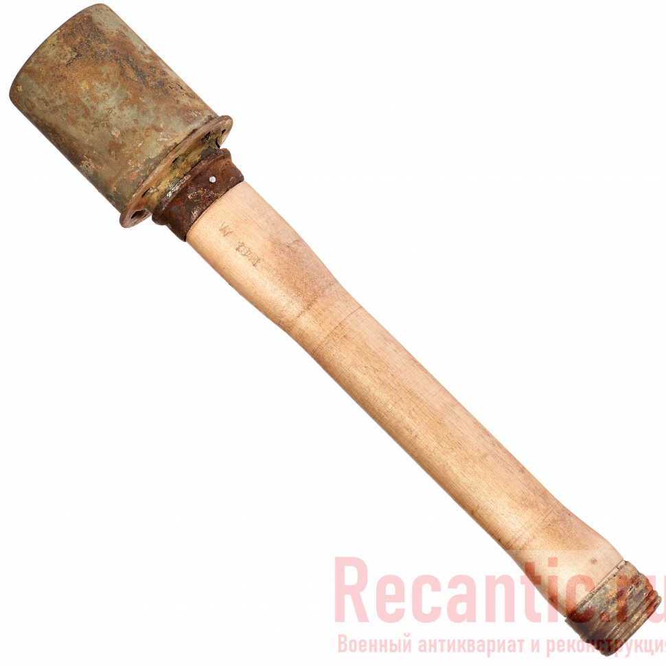 Ручная немецкая дымовая граната Nebelhandgranate 39 (Оригинал, ручка копия)