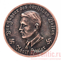 Монета "10 Reichsmark. Focke-Wulf" 1942 год (медь)