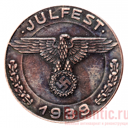 Медаль "Julfest 1939" (медь)