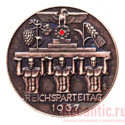 Медаль "IX съезд NSDAP в Нюрнберге" 1937 год (медь)
