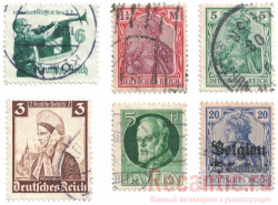 Почтовые марки 3 Рейха (6 шт.) #4