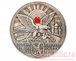 Медаль "500 jahr Jubelfest Dusseldorf" (серебрение)