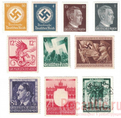 Почтовые марки 3 Рейха (10 шт.) #2