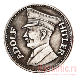 Медаль "Adolf Hitler 1889-1945" (серебрение)
