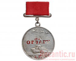 Медаль "За отвагу" на оригинальной колодке с №376
