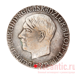 Медаль" Присоединение Австрии к составу Германии" (серебрение)