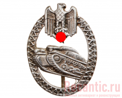 Знак-щиток Wehrmacht к наградному шнуру "За меткую стрельбу для танкистов"