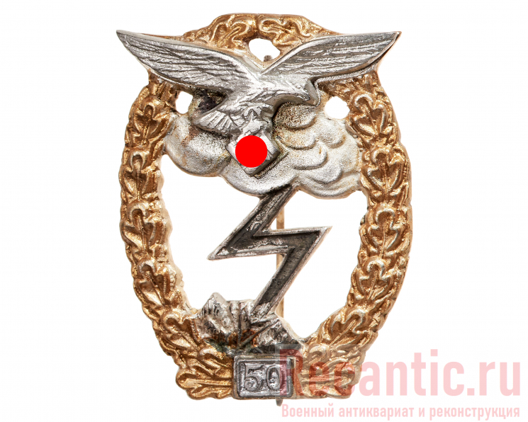 Знак Luftwaffe "За наземный бой" (50 дней боёв) #2