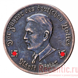 Монета "10 Reichsmark. Heinkel" 1941 год (медь)